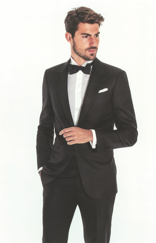 Classic Black Peak Lapel Tuxedo